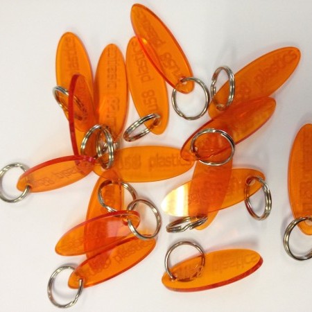 Plastic laser sleutelhanger Plastic laser sleutelhanger